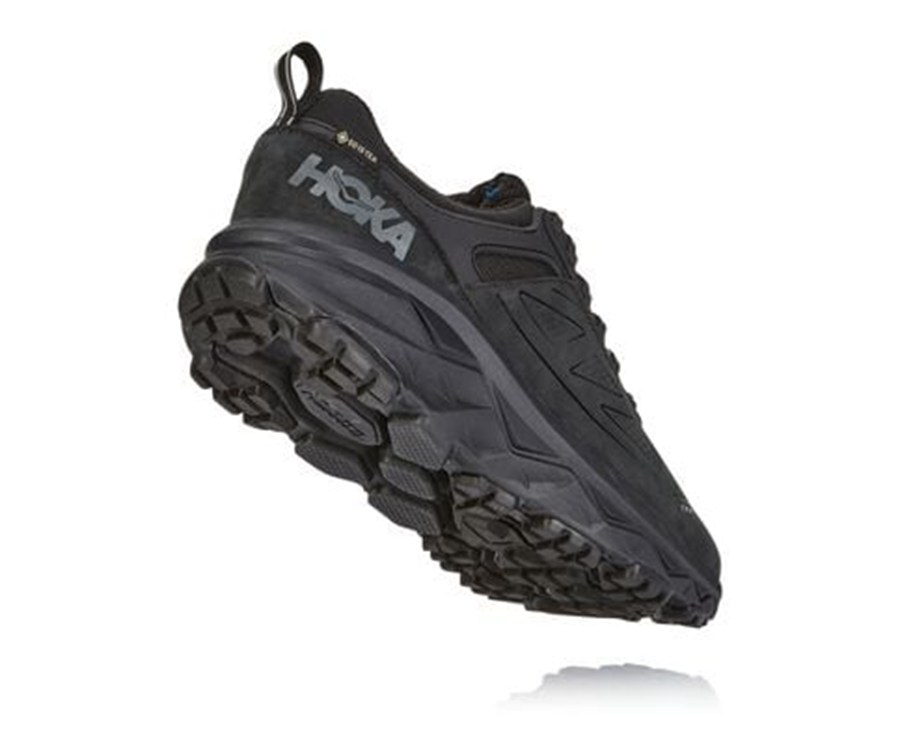 Trail Shoes Mens - Hoka One One Challenger Low GORE-TEX - Black - WNCFQRM-39